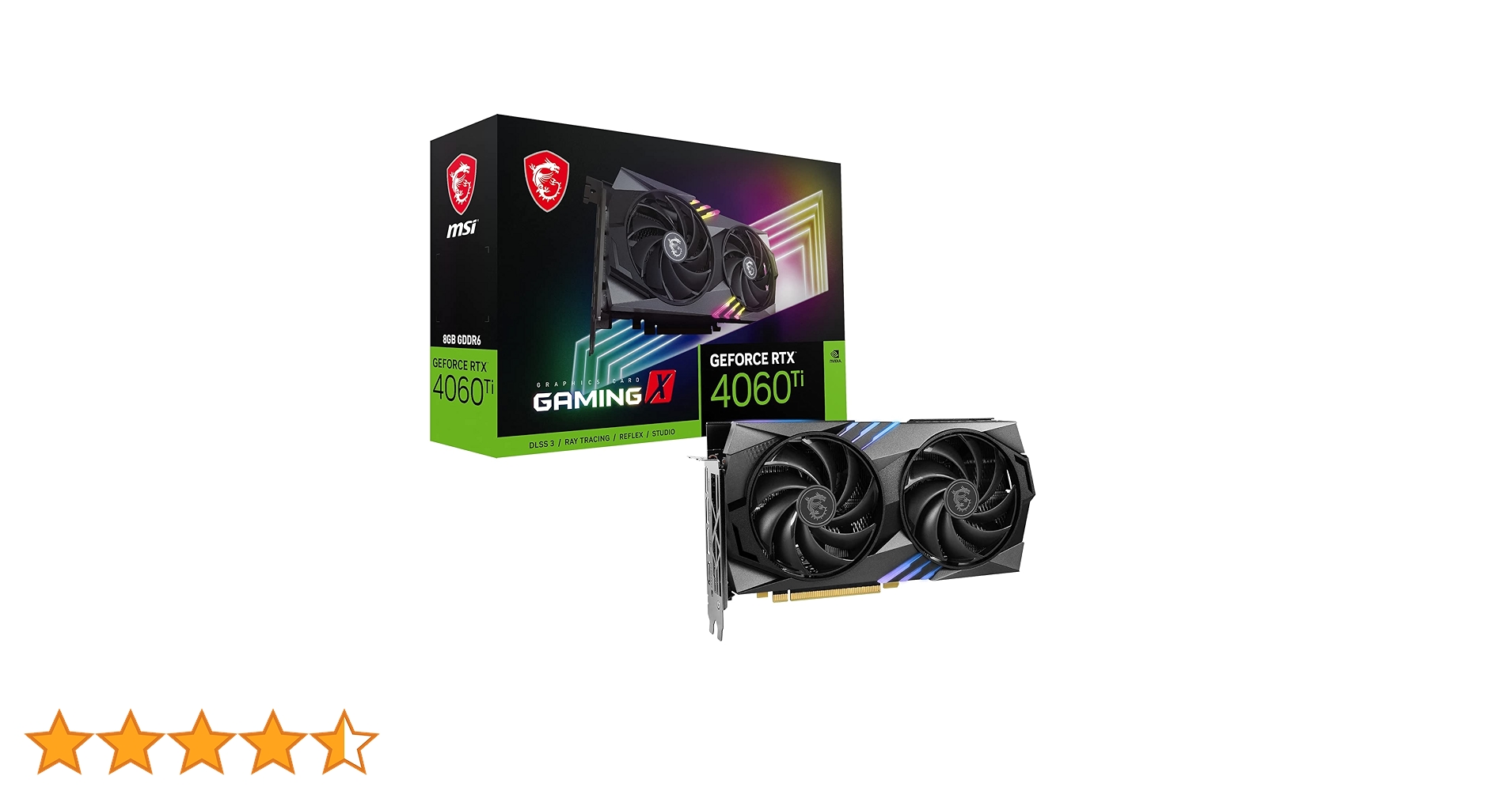 Amazon | MSI GeForce RTX 4060 Ti GAMING X 8G グラフィックス